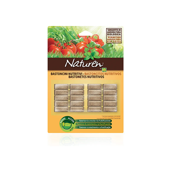 [Linea verde] Bastoncini nutritivi per ortaggi da balcone | Naturen