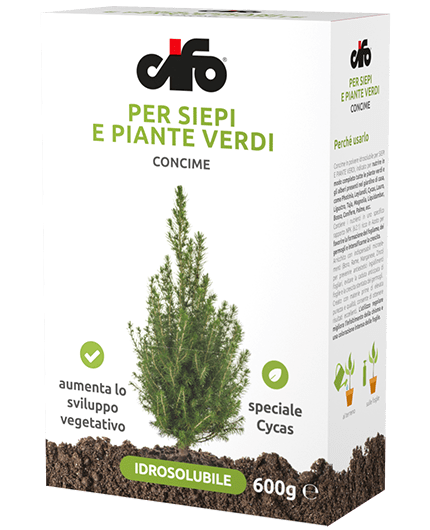 [Linea verde] Concime idrosolubile per siepi e piante verdi 600gr - Cifo